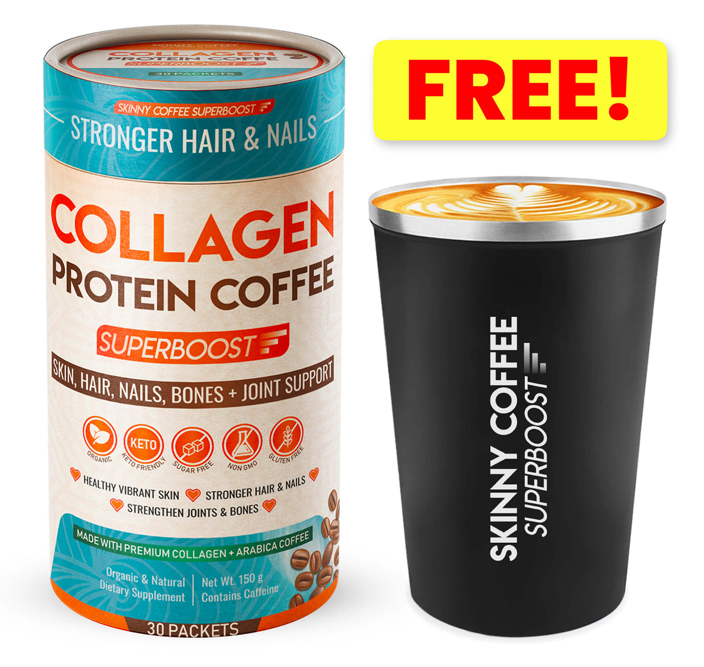 Collagen Protein Coffee + FREE Tumbler