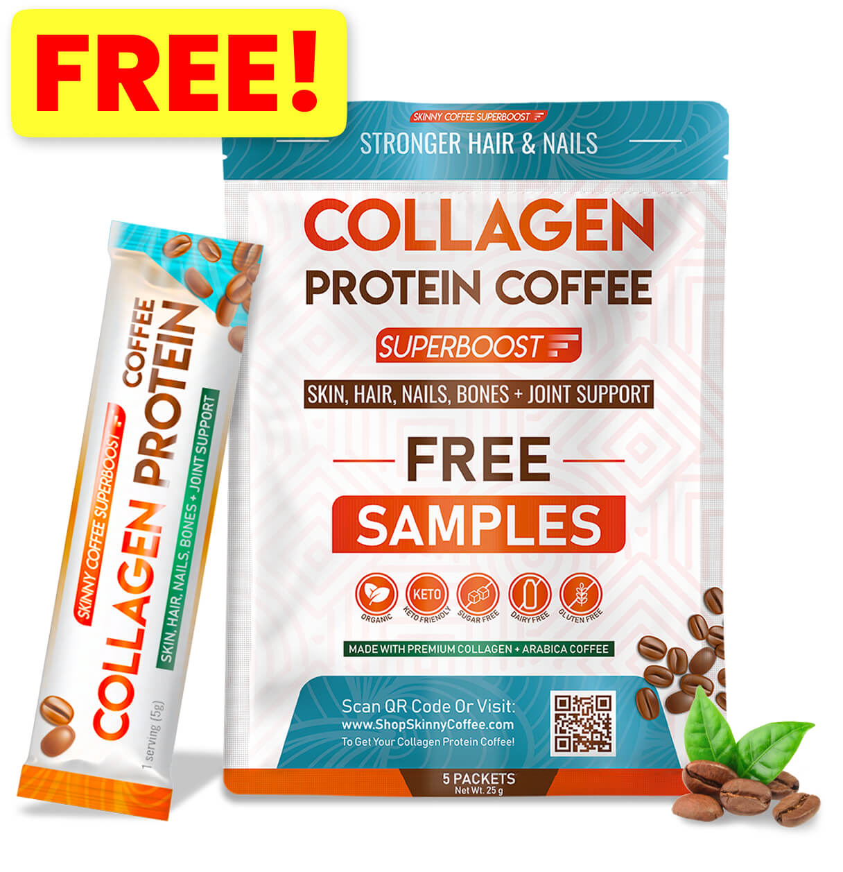 Muestras GRATIS - Collagen Protein Coffee.
