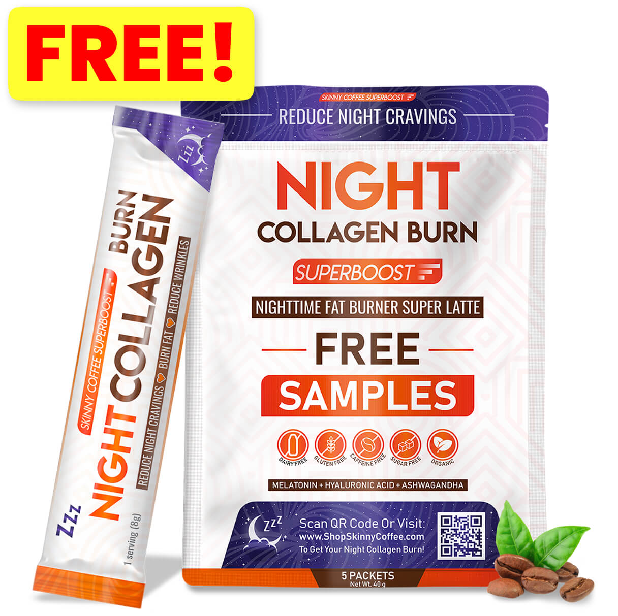 FREE Samples - Night Collagen Burn.