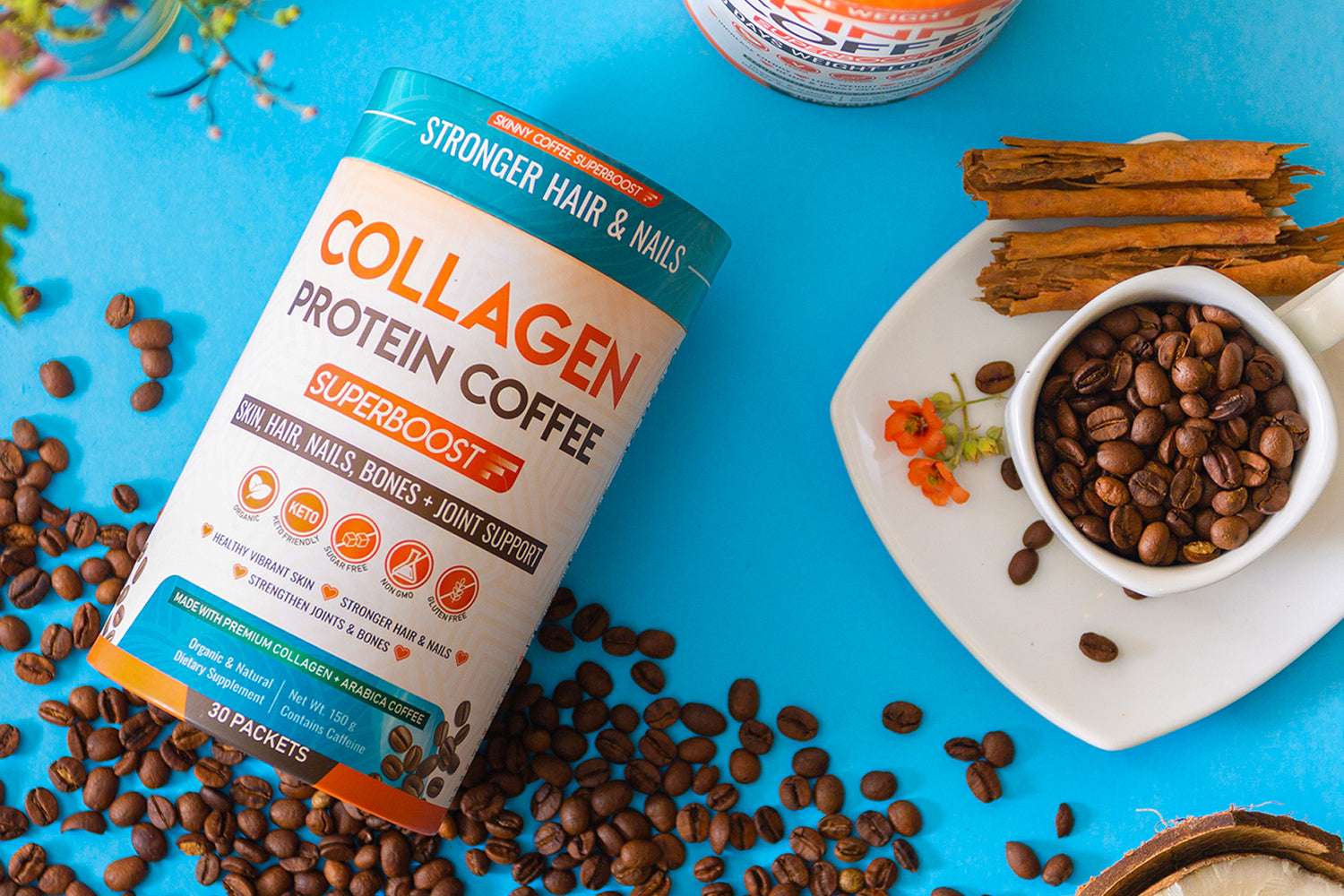 Collagen Protein Coffee + FREE Premium Electric Coffee Mixer (UO) – Skinny  Coffee SuperBoost